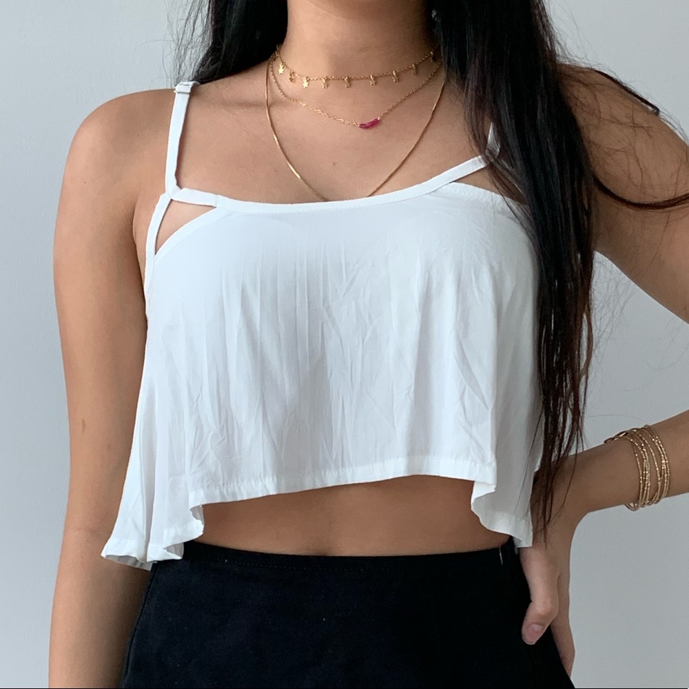 sixties crop top, valija